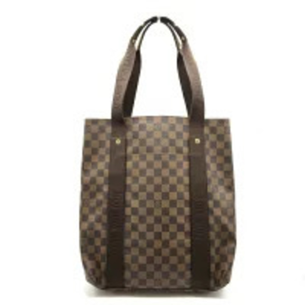 LOUIS VUITTON Cabas Bobour Tote Bag Damier Ebene Brown